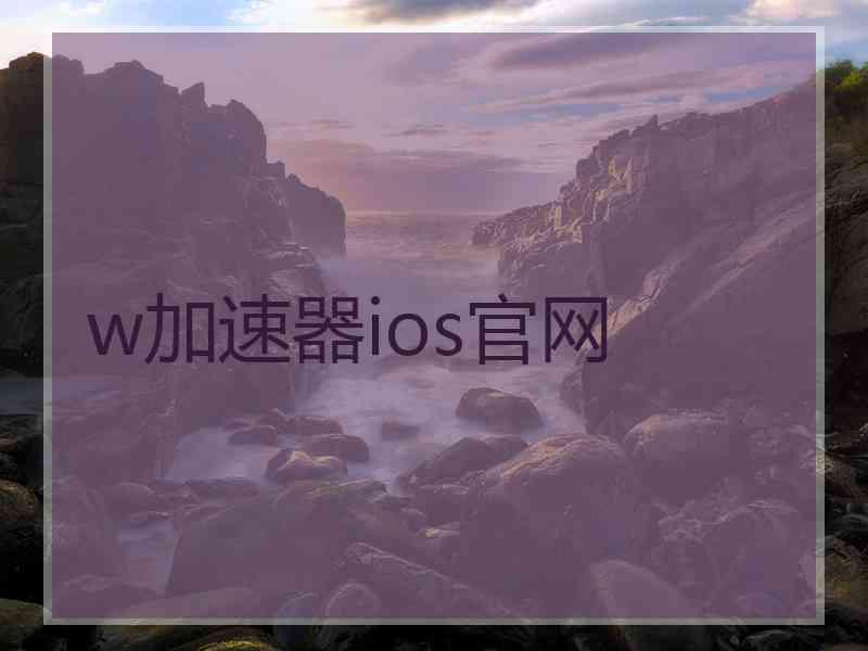 w加速器ios官网