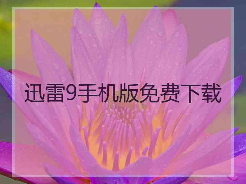 迅雷9手机版免费下载