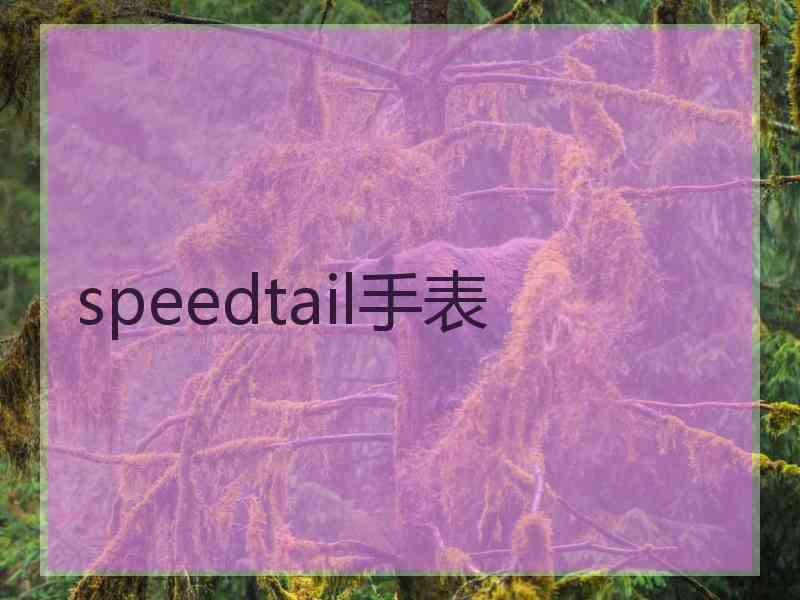 speedtail手表