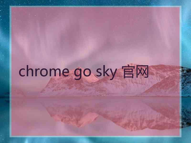 chrome go sky 官网