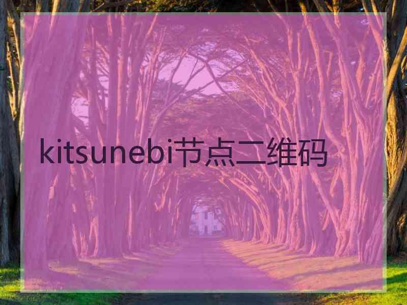 kitsunebi节点二维码