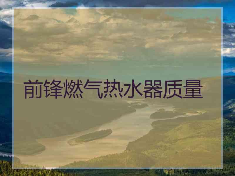 前锋燃气热水器质量