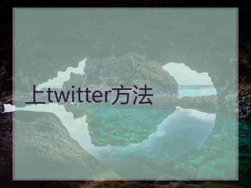 上twitter方法