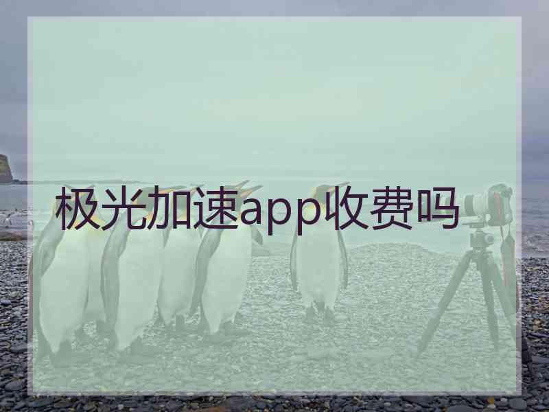 极光加速app收费吗