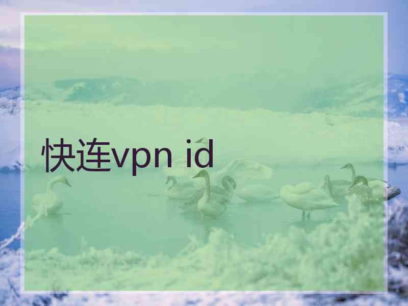 快连vpn id