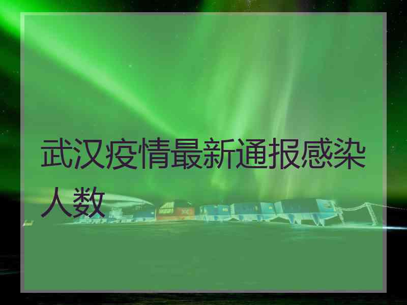 武汉疫情最新通报感染人数