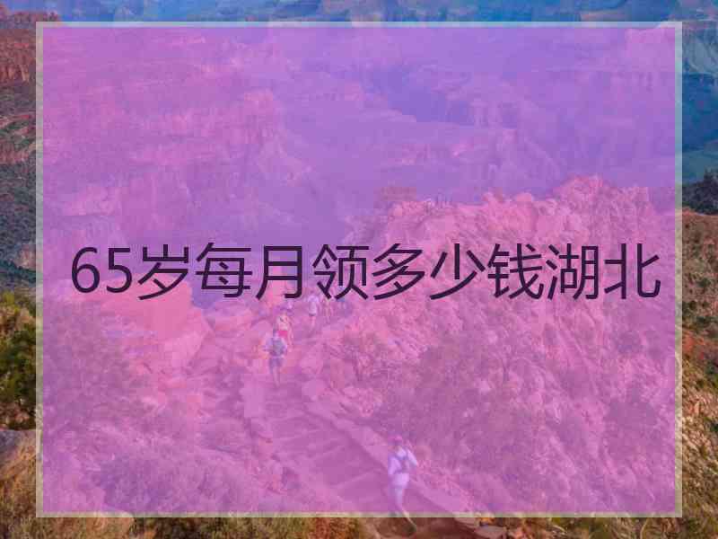 65岁每月领多少钱湖北