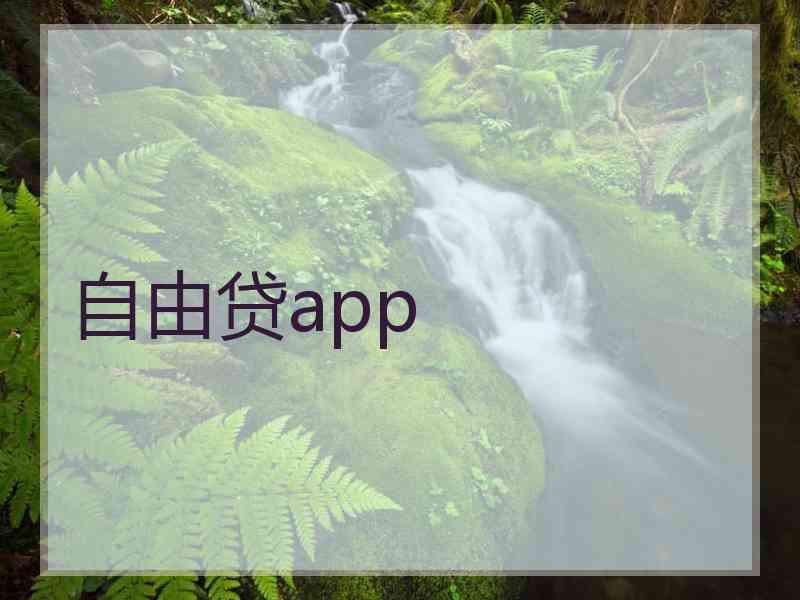 自由贷app