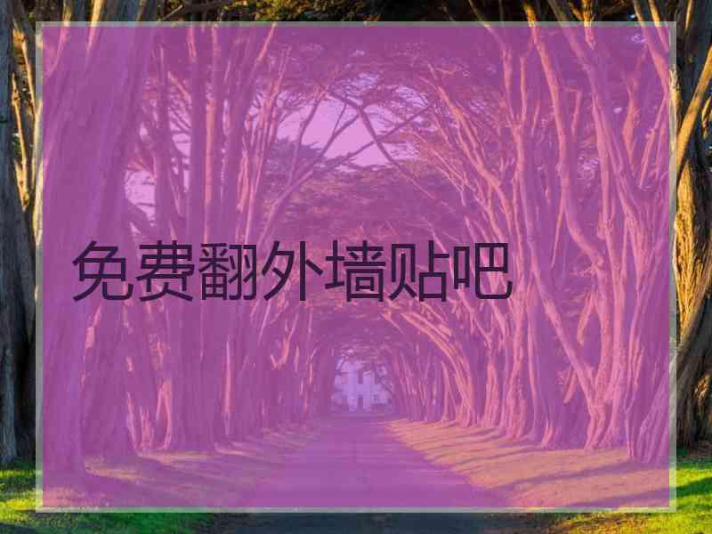 免费翻外墙贴吧