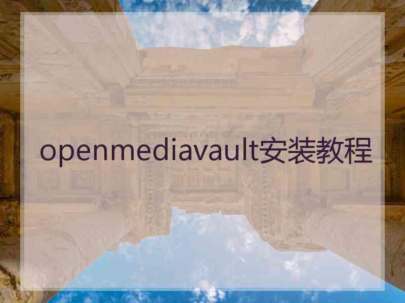 openmediavault安装教程