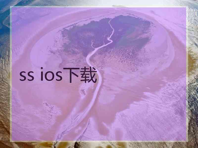 ss ios下载