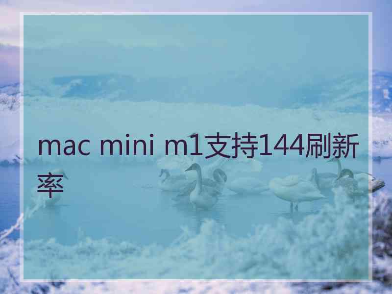 mac mini m1支持144刷新率