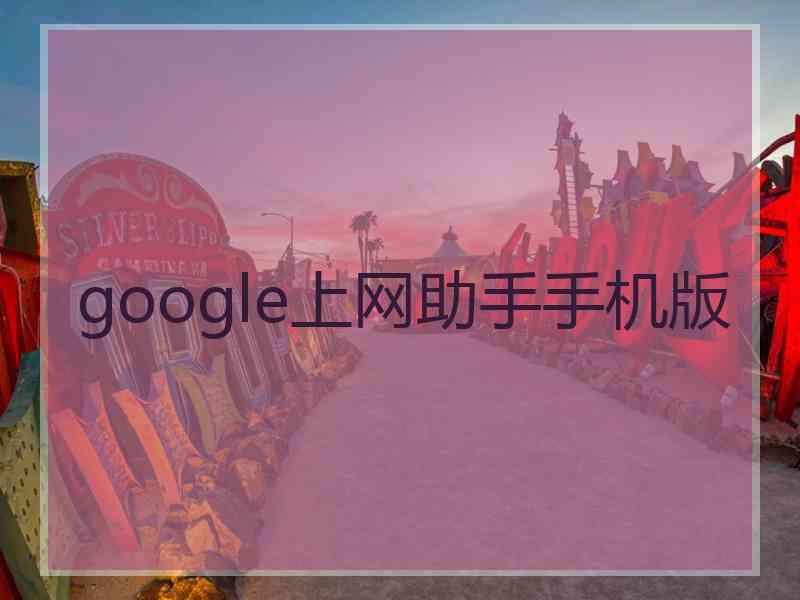 google上网助手手机版