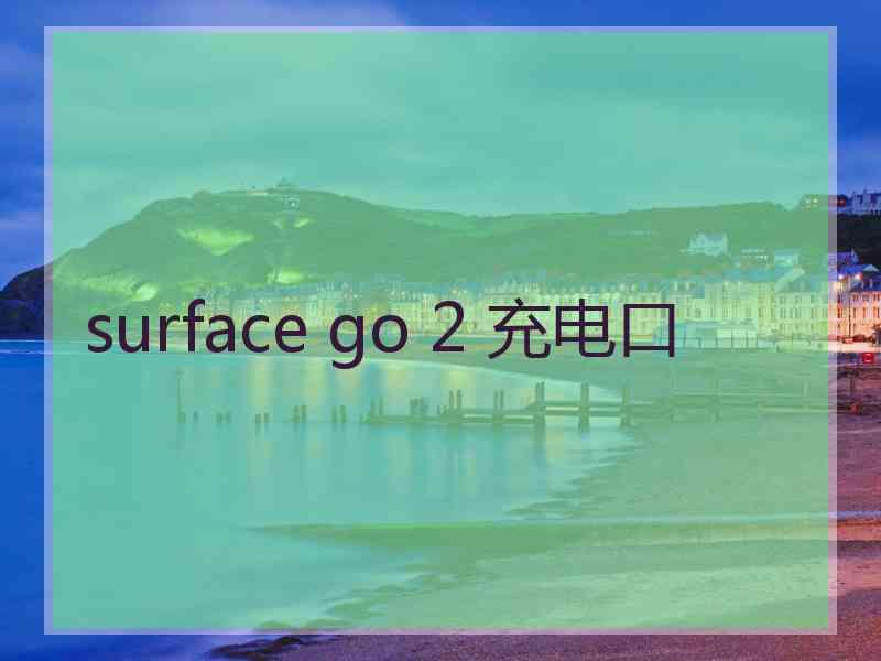 surface go 2 充电口