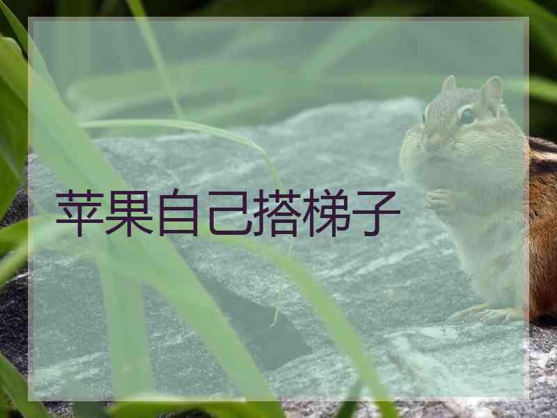 苹果自己搭梯子