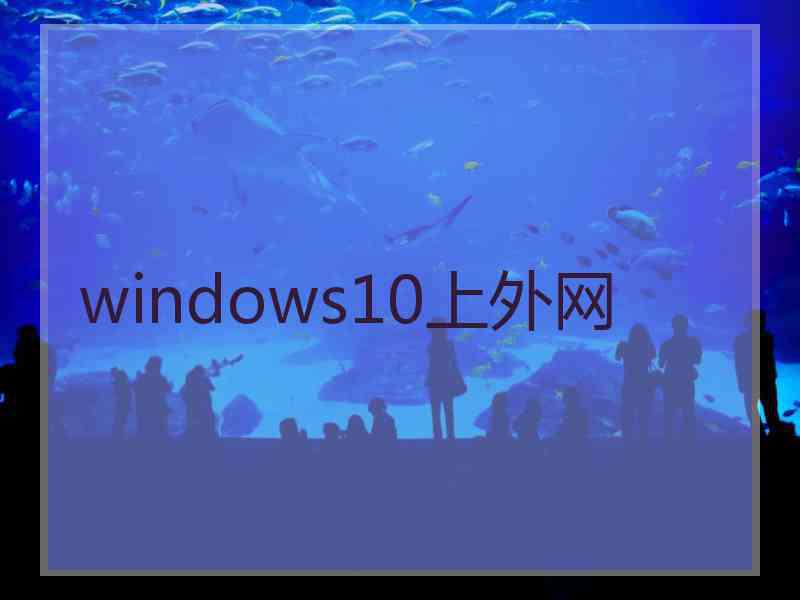 windows10上外网