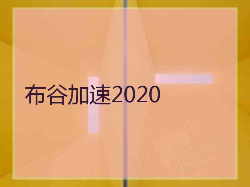 布谷加速2020