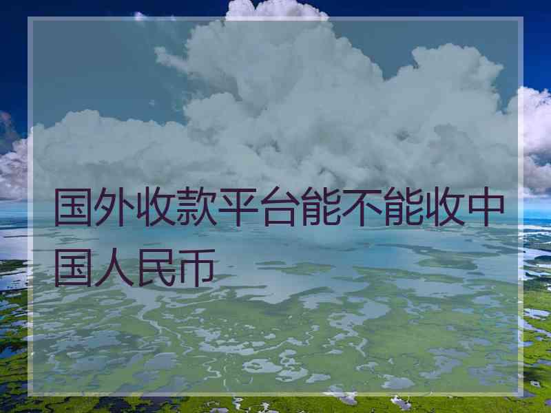 国外收款平台能不能收中国人民币