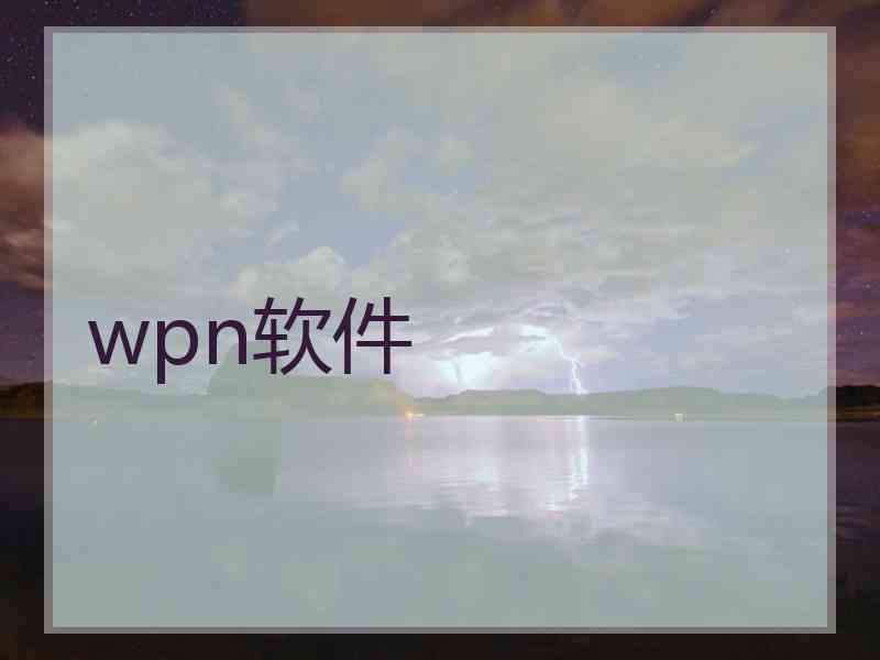 wpn软件