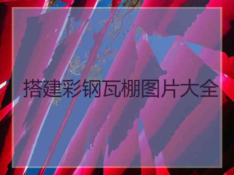 搭建彩钢瓦棚图片大全