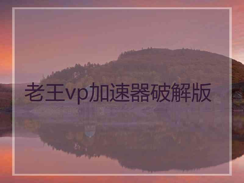 老王vp加速器破解版